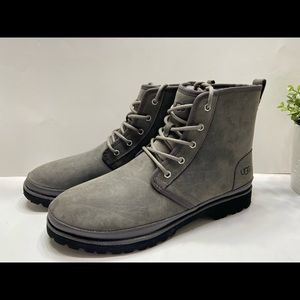 NEW UGG Harkland Vibram Men Leather Wool Boots